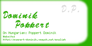 dominik poppert business card